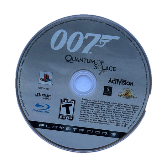 007 Quantum of Solace PS3 Playstation 3 Loose Disc