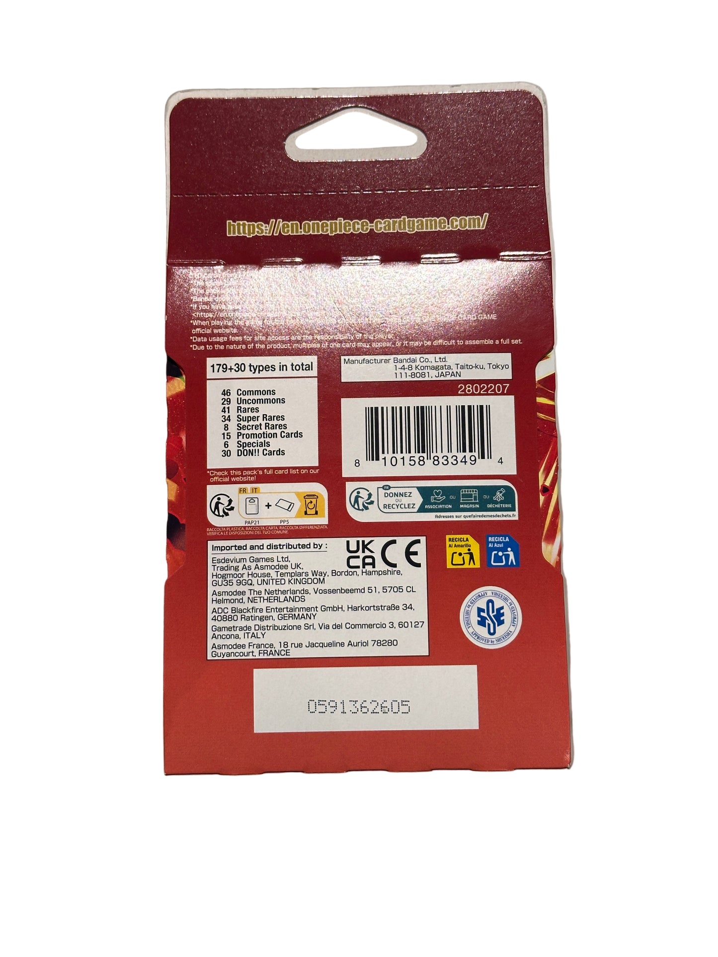 One Piece Card the Best vol. 2 PRB-02 Sleeved Booster