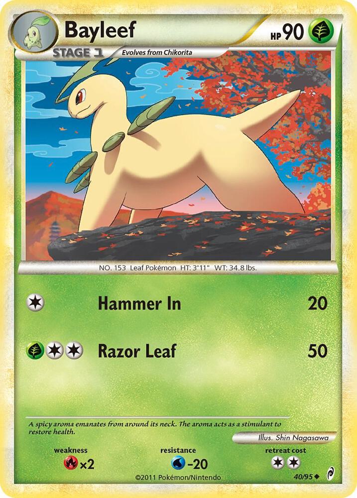 Bayleef 40/95 Pokémon Call of Legends Raw