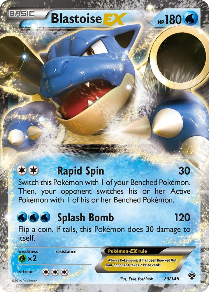Blastoise EX 21/108 Pokémon XY Evolutions Raw