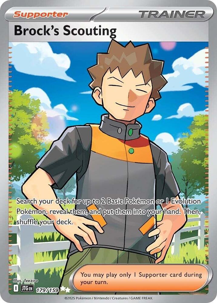 Brock's Scouting 179/159 Scarlet & Violet Journey Together Pokémon Raw