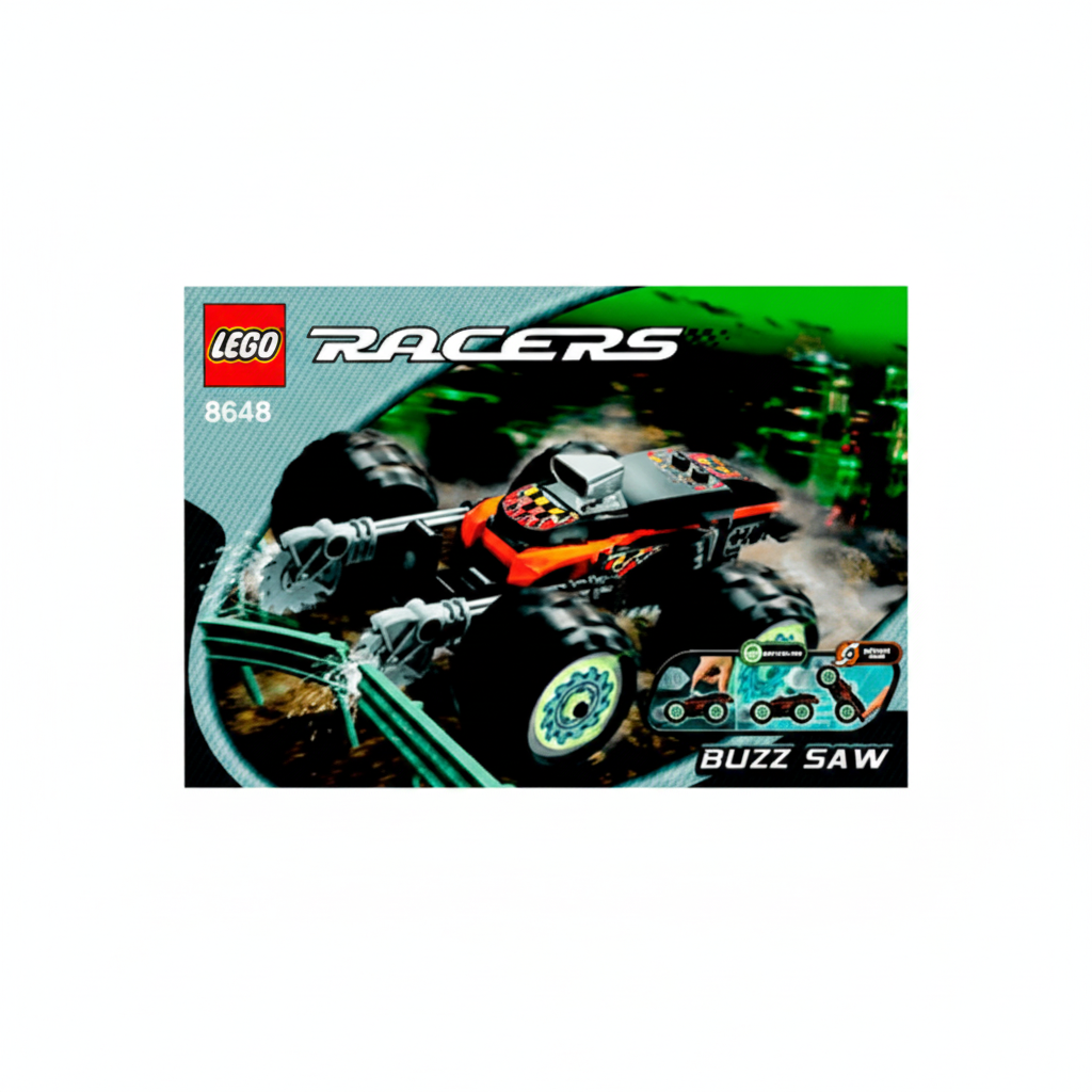 LEGO Racers Buzz Saw toy car Instructions with LEGO logo.
