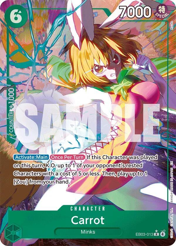 Carrot AA EB03-013 ONE PIECE! Extra Booster: Heroines Edition