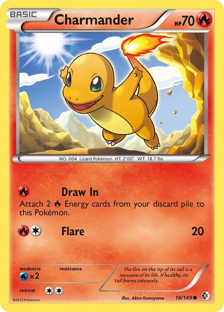 Charmander 18/49 Pokémon Boundaries Crossed Raw