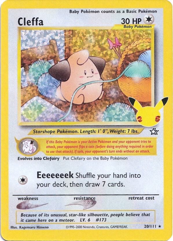 Cleffa Classics Collection 20/111 Pokémon Celebrations Raw