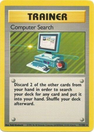 Computer Search 071/102 Pokémon Base Set Unlimited Raw