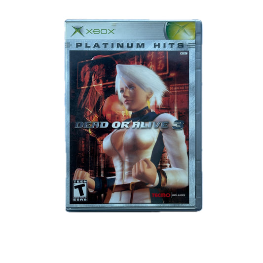 Dead or Alive 3 Platinum Hits Xbox Complete in Box
