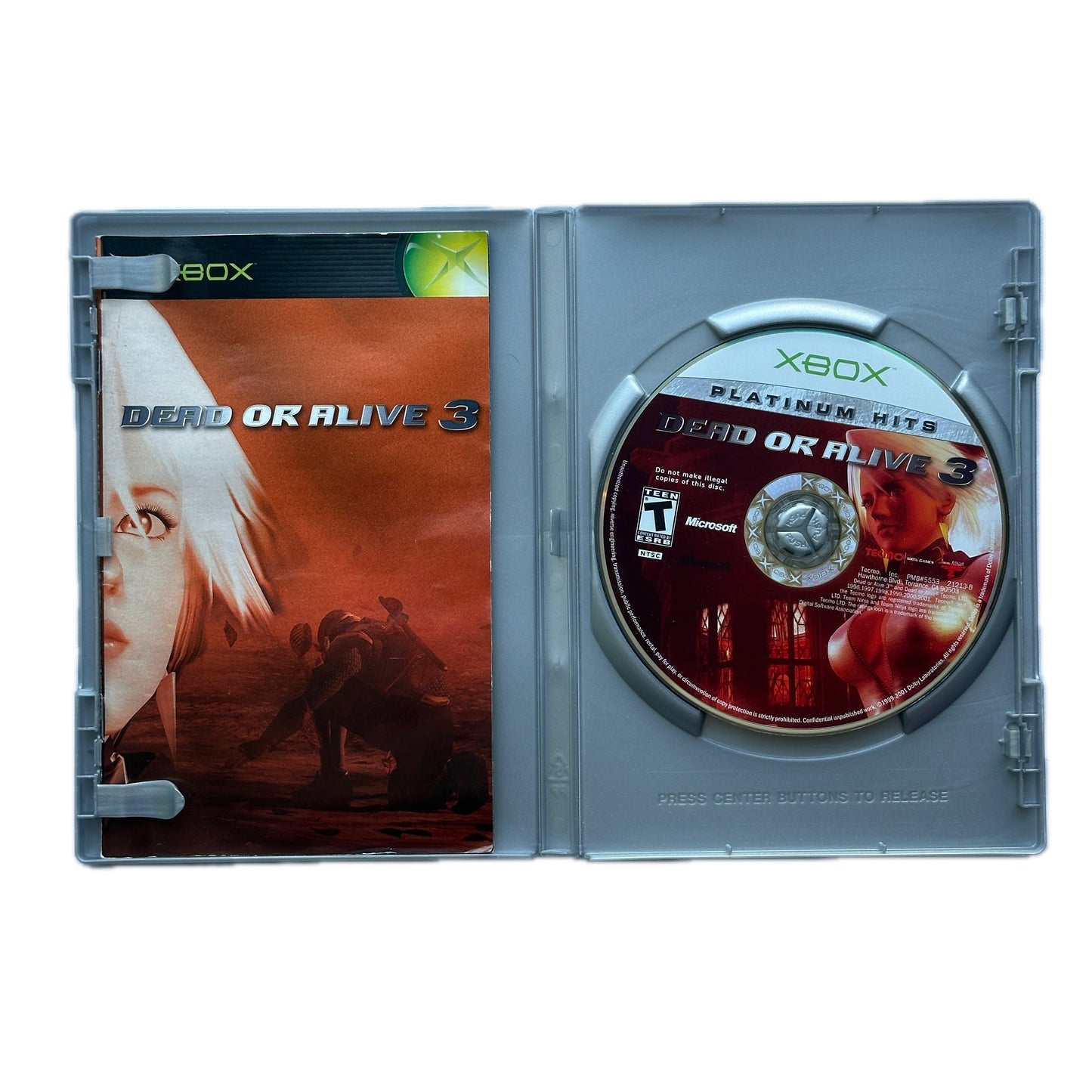 Dead or Alive 3 Platinum Hits Xbox Complete in Box