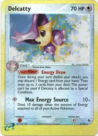Delcatty 5/109 Reverse Holo Pokémon EX Ruby & Sapphire Raw