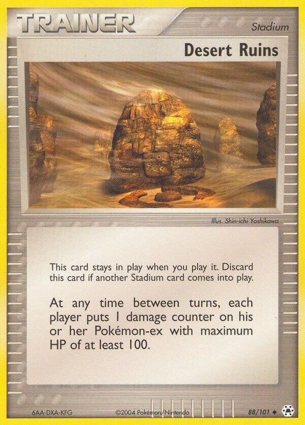 Desert Ruin 88/101 Reverse Holo Pokémon EX Hidden Legends Raw