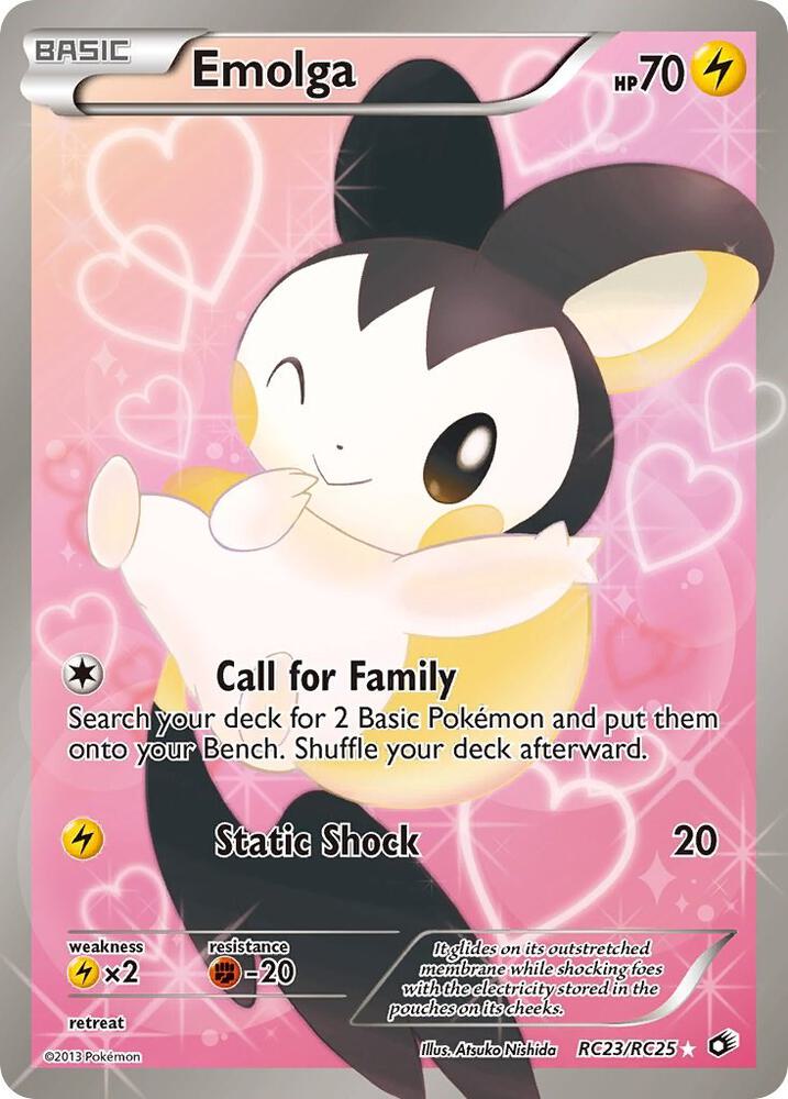 Emolga RC23/RC25 Pokémon Legendary Treasures: Radiant Collection Raw