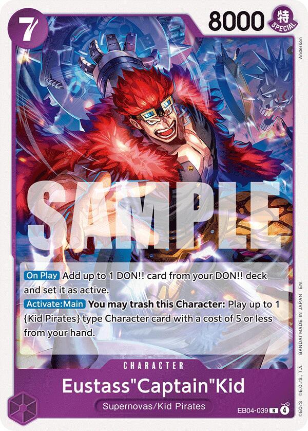 Eustass"Captain"Kid SR EB04-039 ONE PIECE! Extra Booster: Egghead Crisis