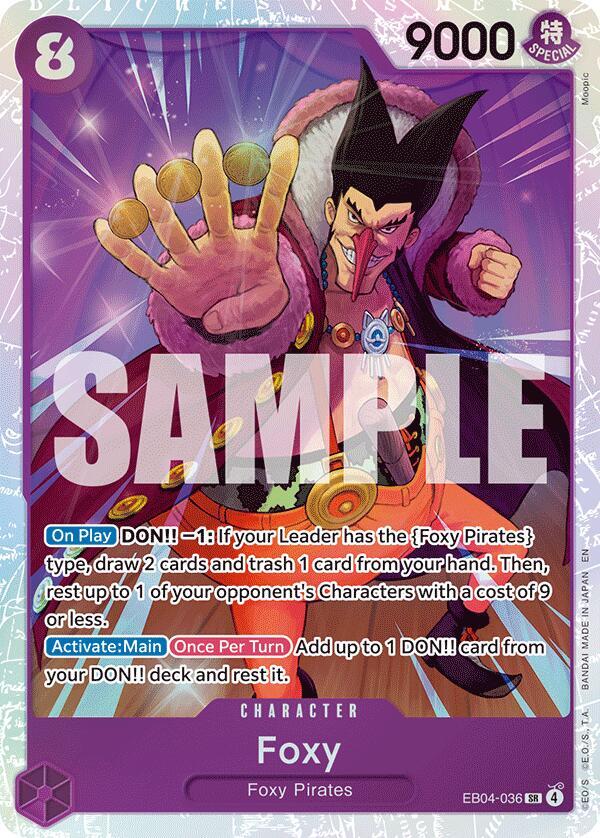 Foxy SR EB04-036 ONE PIECE! Extra Booster: Egghead Crisis