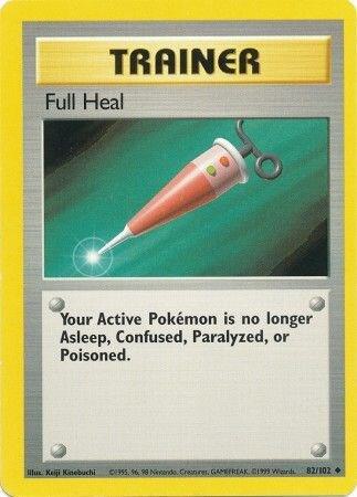 Full Heal 082/102 Pokémon Base Set Unlimited Raw