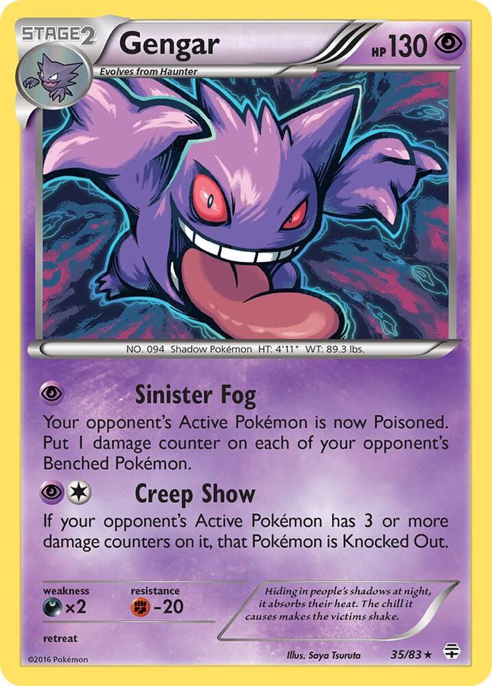 Gengar Holo 35/83 Pokémon Generations Raw