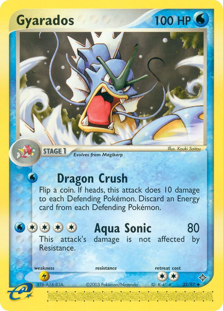 Gyarados 32/97 Pokémon EX Dragon Raw
