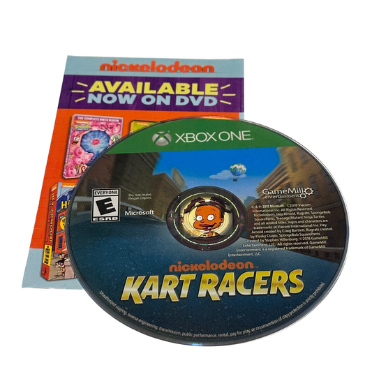 Nickelodeon Kart Racers Xbox One Loose Disc & Codes