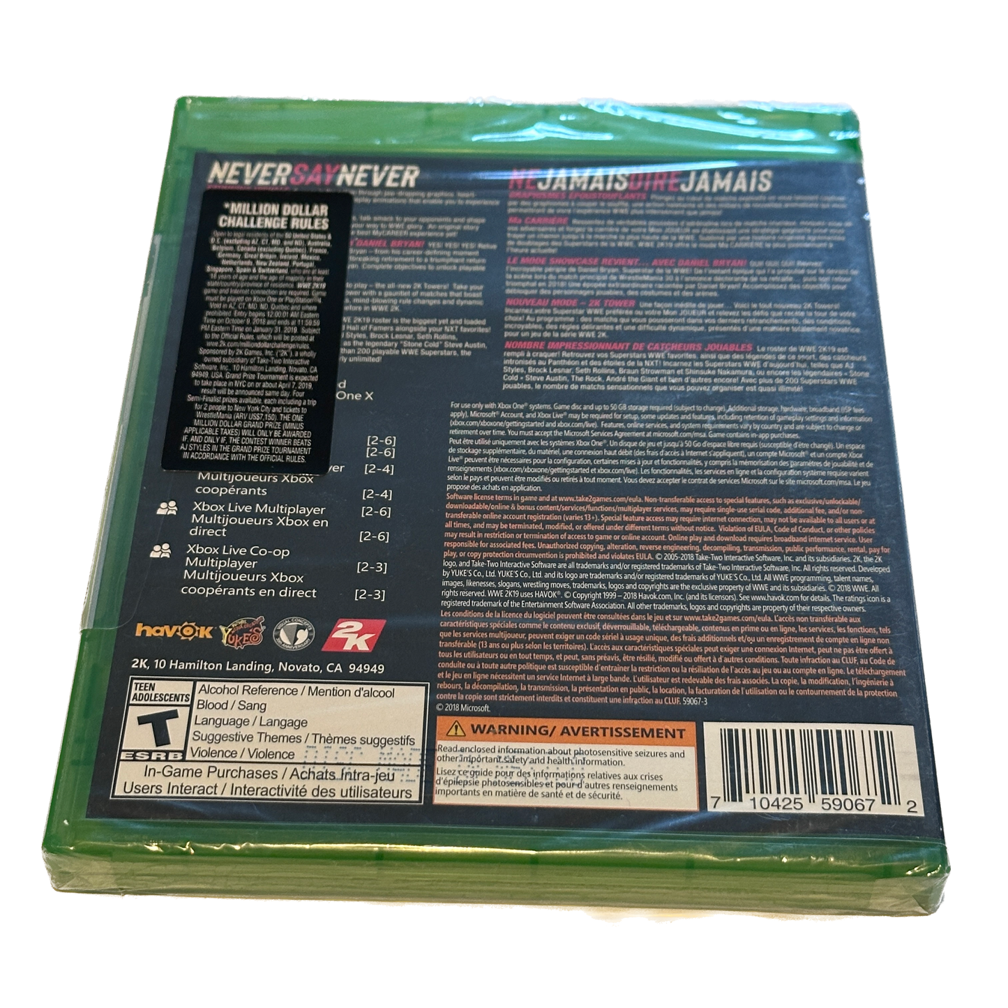 W 2K19 Xbox One Factory Sealed