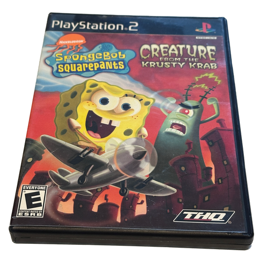 Sponge Bob Squarepants Creature From The Krusty Krab Sony PS2 Playstation 2 Complete in Box