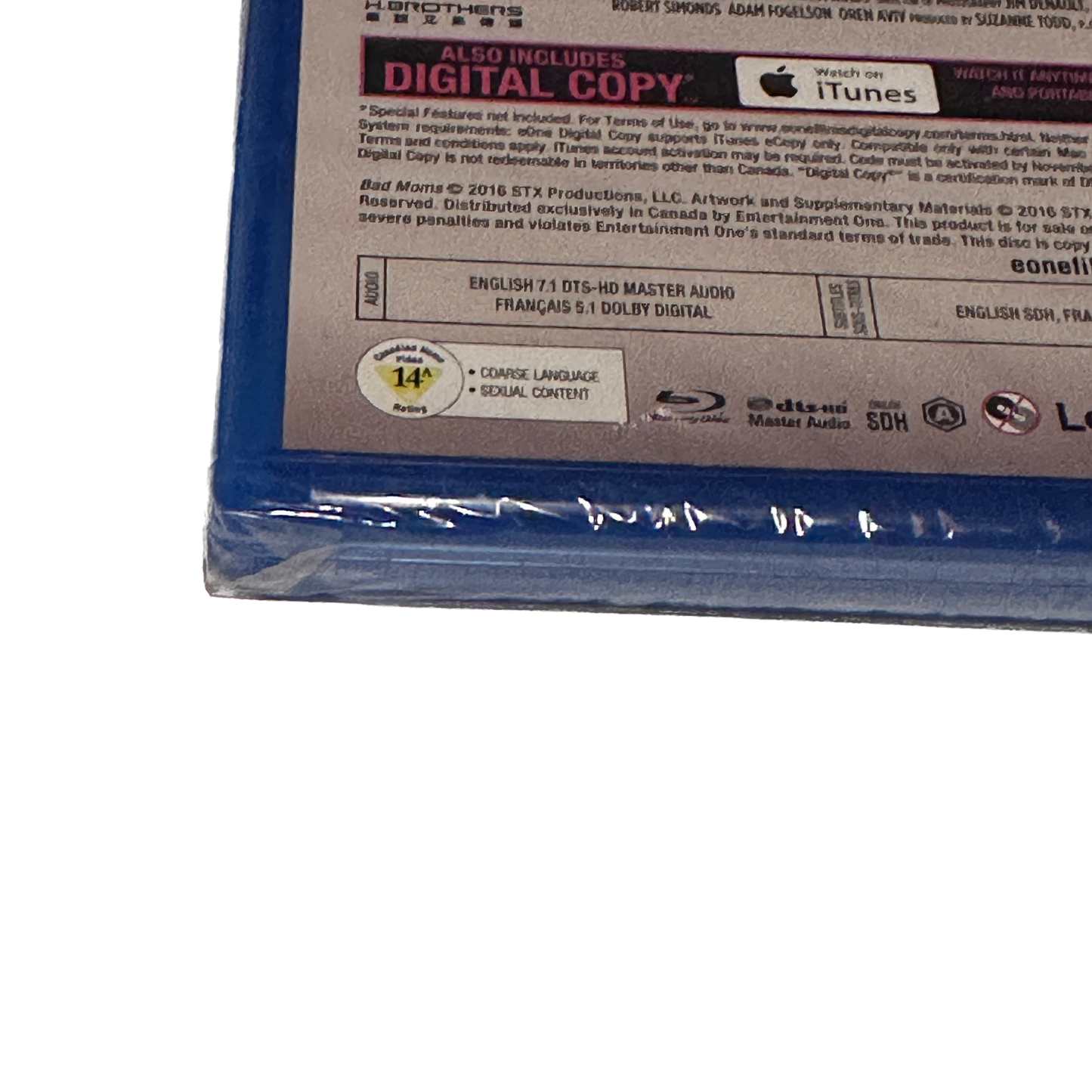 Bad Moms Blu Ray + Digital Copy Factory Sealed