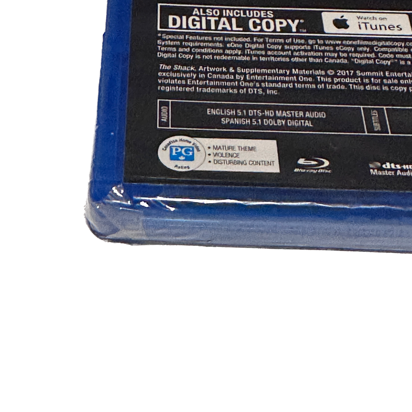 The Shack Blu Ray + Digital Copy Factory Sealed