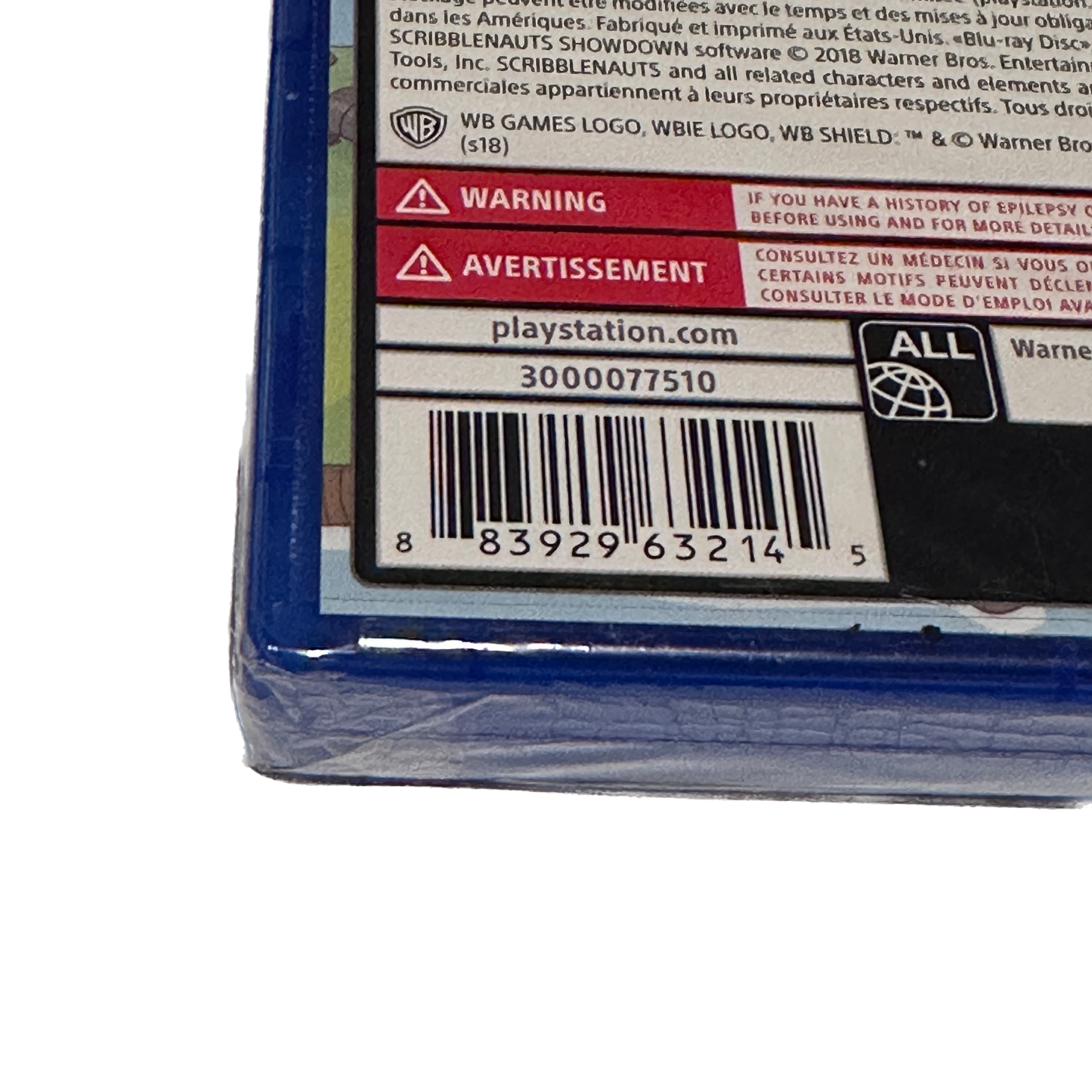 ScribbleNauts Showdown Sony PS4 Playstation 4 Factory Sealed