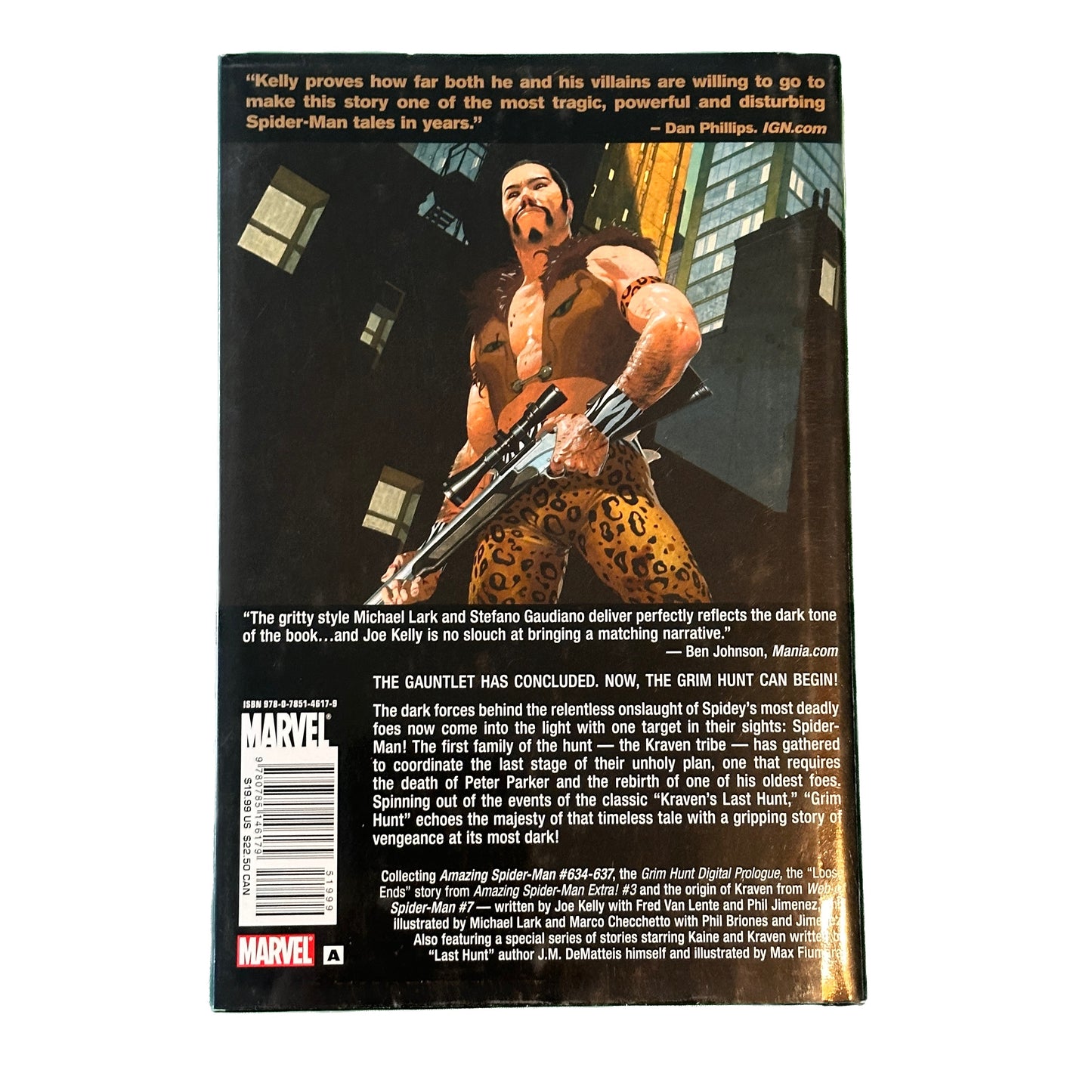 The Amazing Spider-Man Grim Hunt Marvel Comics #634-637 Hardcover