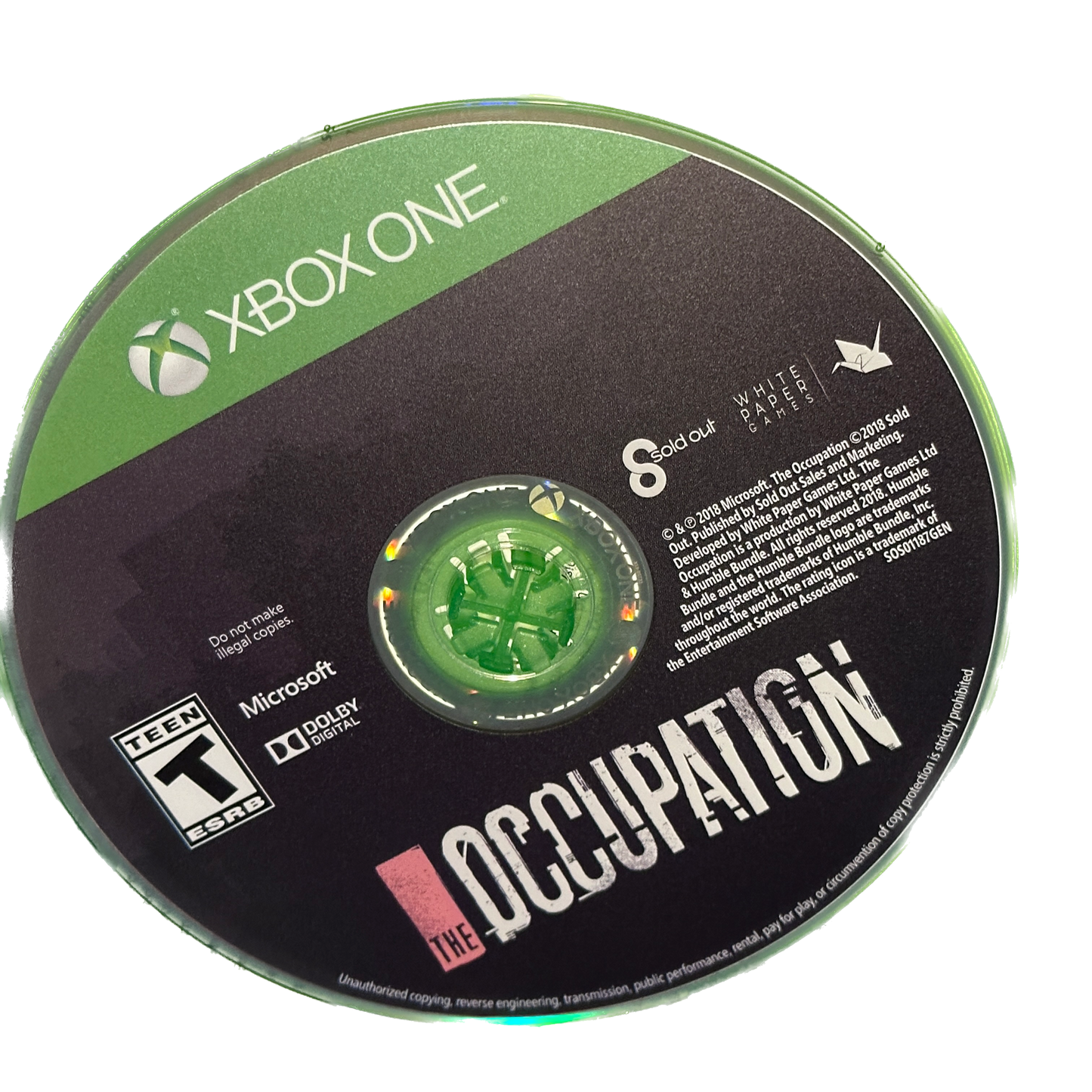 The Occupation Xbox One Complete in Box
