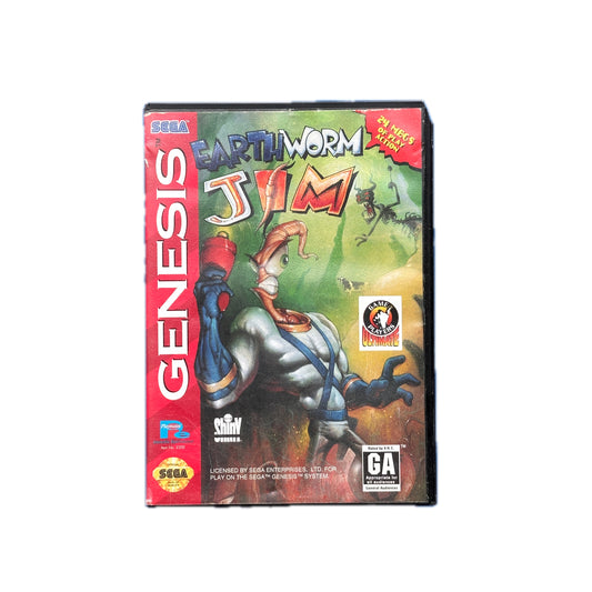 Earthworm Jim SEGA Genesis in Box