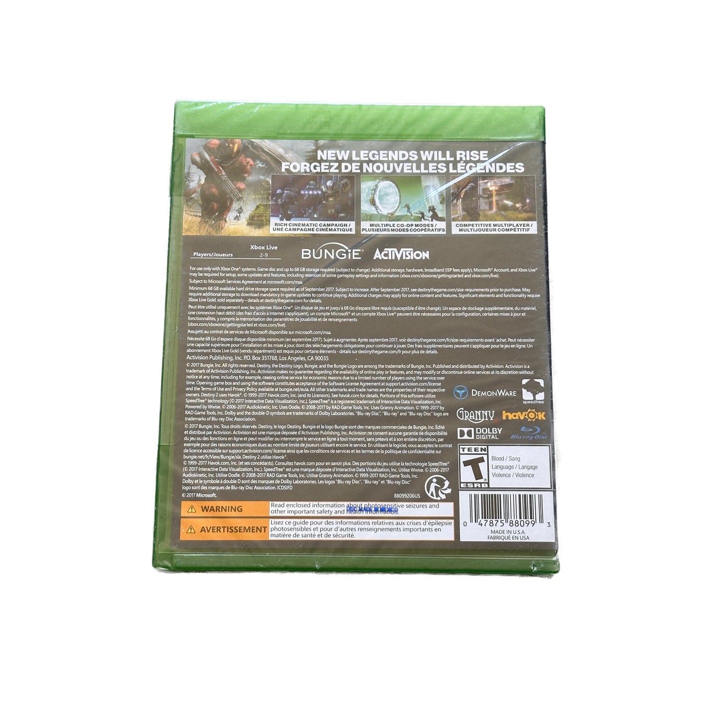 Destiny 2 Xbox One Factory Sealed