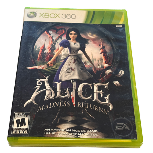 Alice Madness Returns XBox 360 Complete in Box
