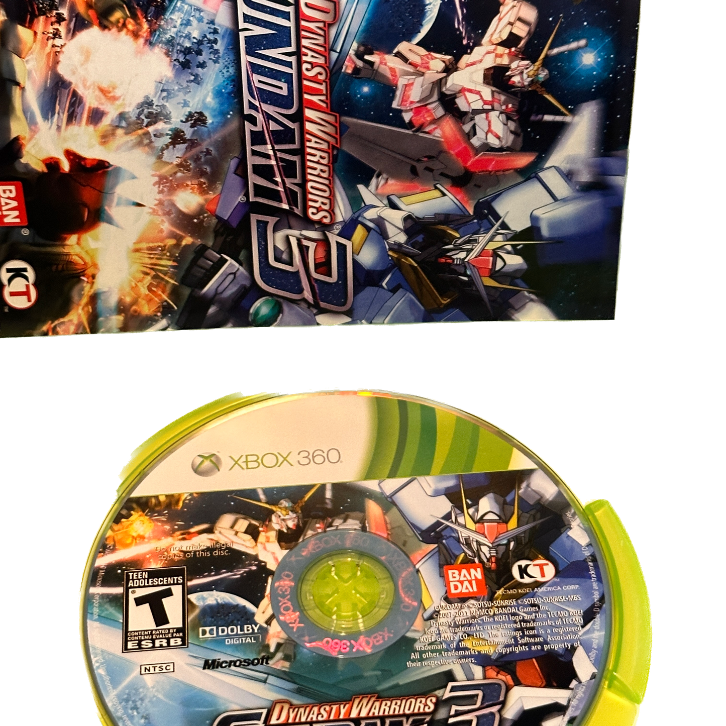 Gundam Dynasty Warriors 3 Xbox 360 Complete in Box