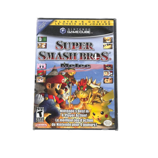 Super Smash Bros Melee Player's Choice Nintendo Gamecube Complete in Box