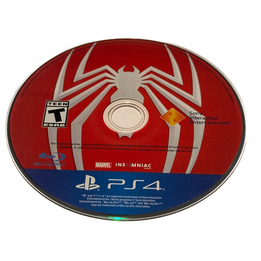 Marvel Spider-Man Sony PS4 Playstation 4 Loose Disc