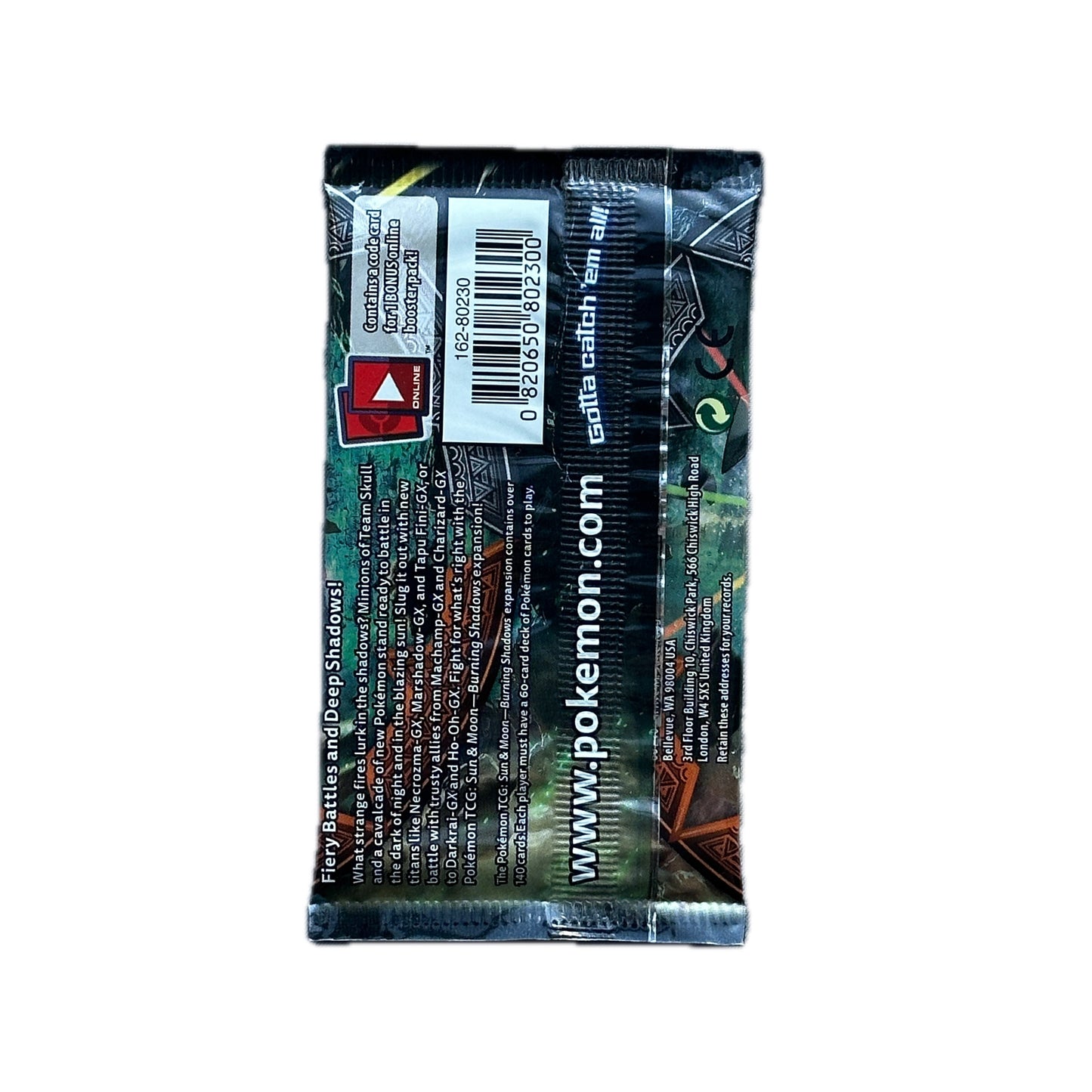 Pokémon Sun & Moon Burning Shadows Booster Pack Necrozma-GX Artwork