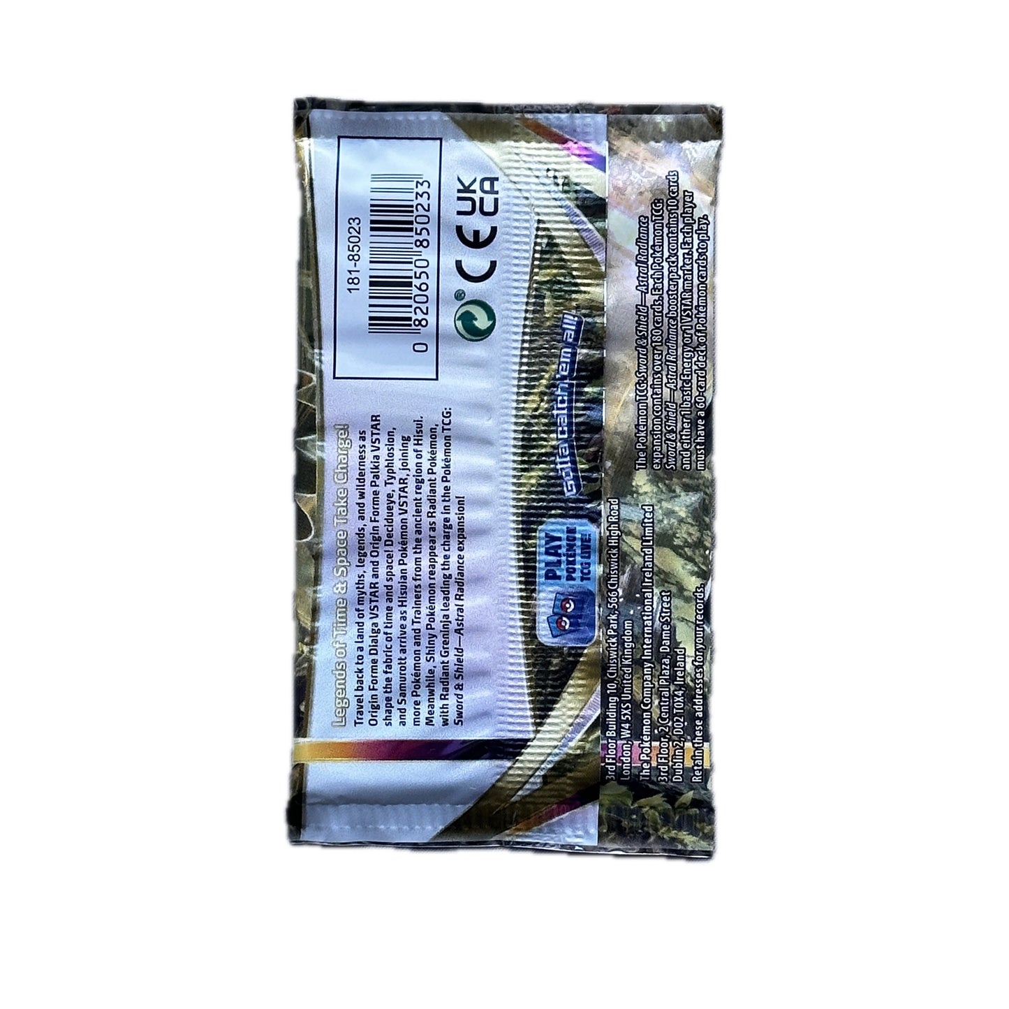 Pokémon Astral Radiance Booster Pack Decidueye VStar Artwork