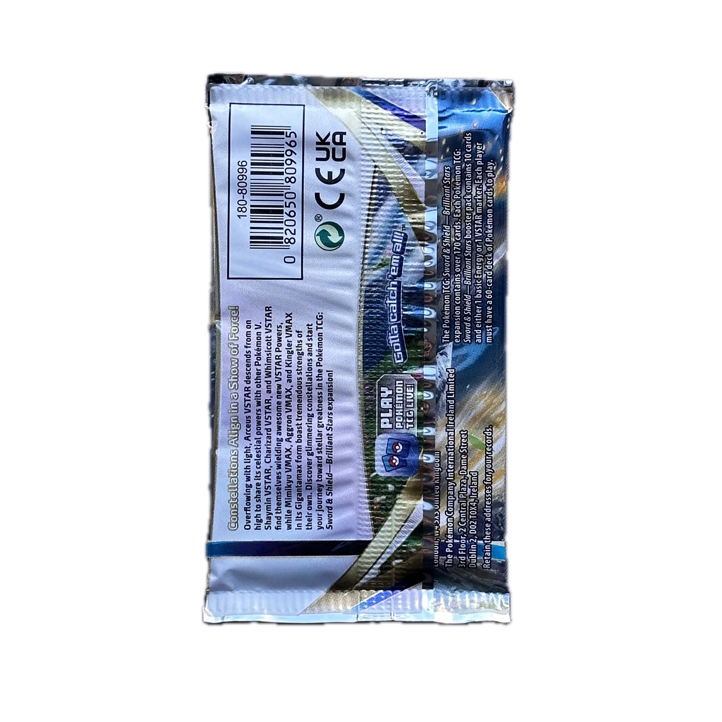 Pokémon Brilliant Stars Booster Pack V. Shaymin VSTAR Artwork