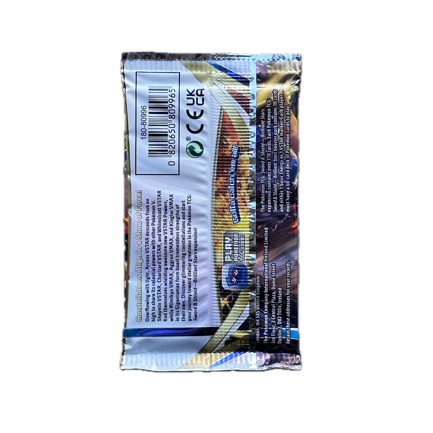 Pokémon Brilliant Stars Booster Pack Charizard VStar Artwork