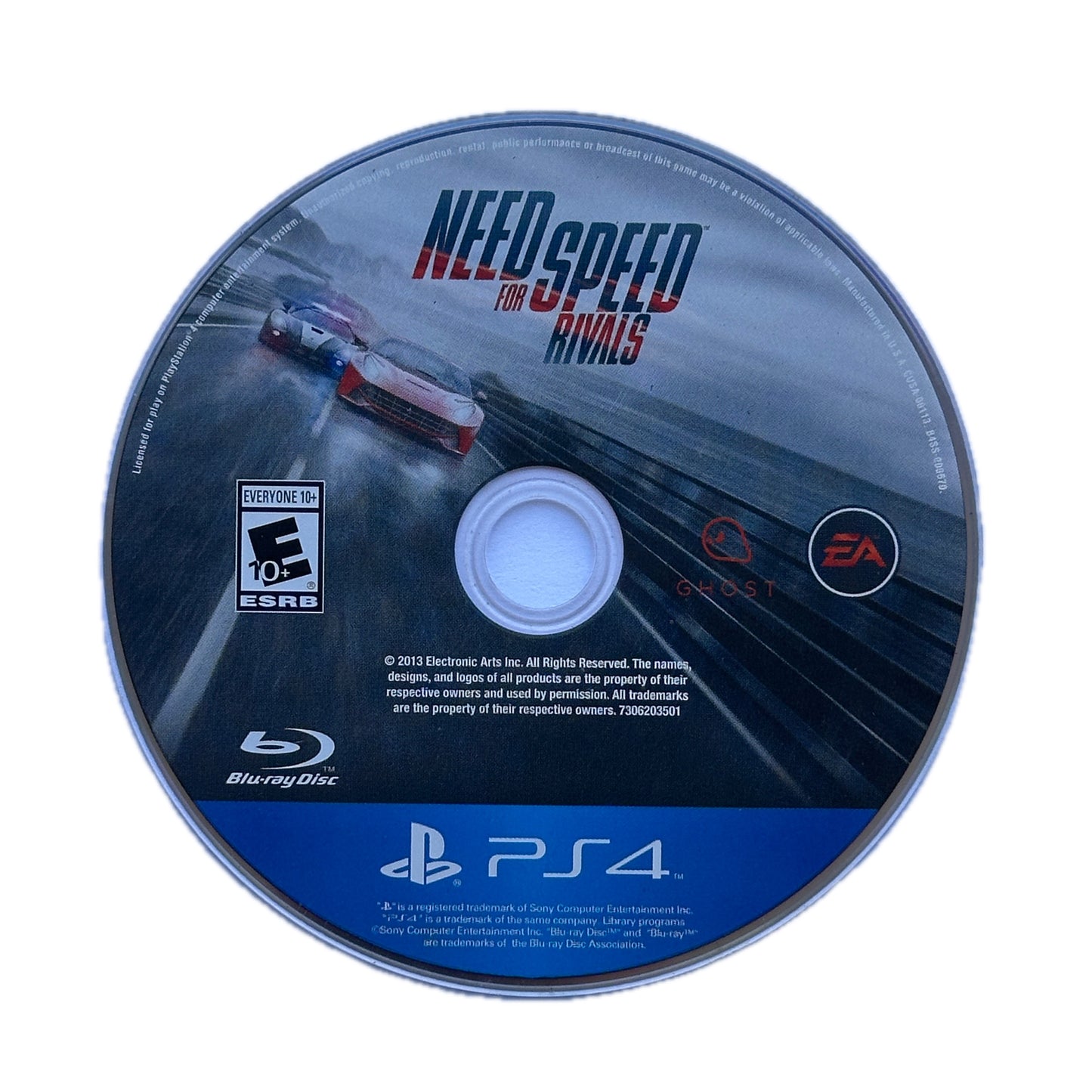 Need For Speed Rivals PS4 Playstation 4 Loose Disc