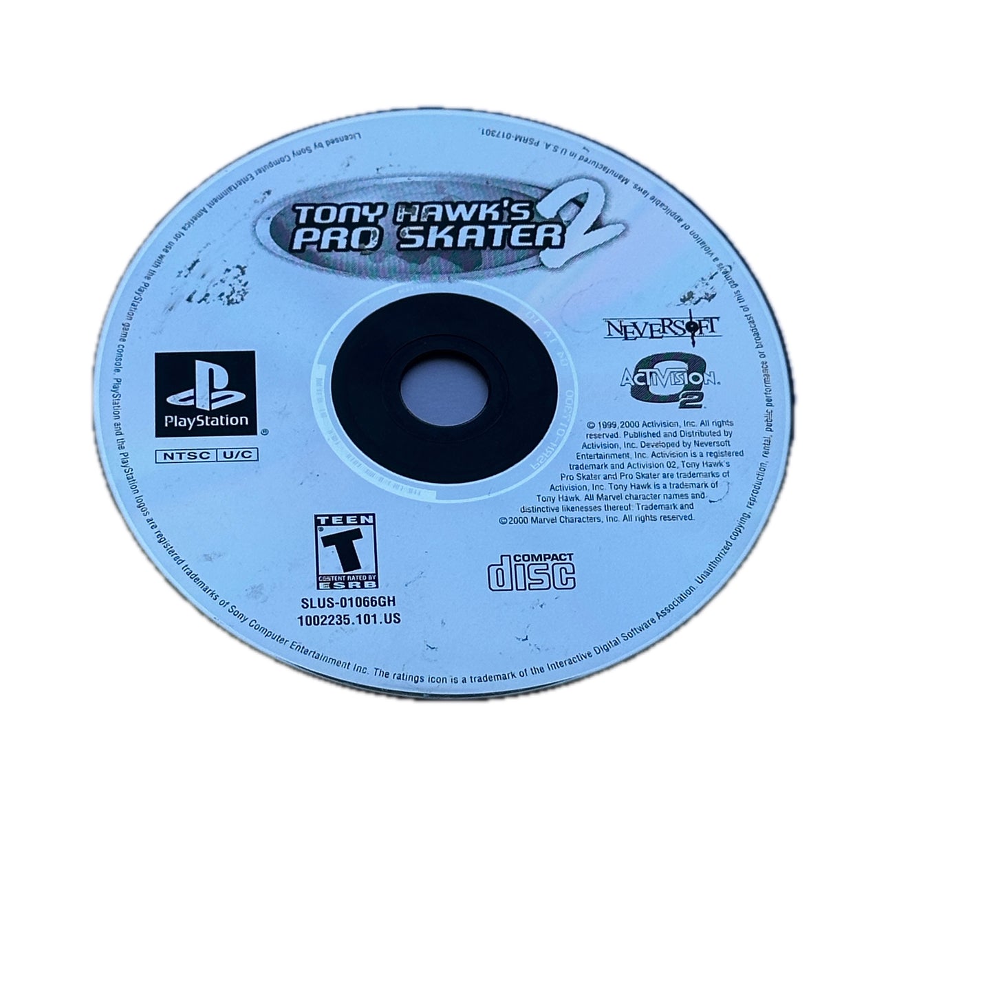 Tony Hawk's Pro Skater 2 PS1 Playstation 1 Loose Disc