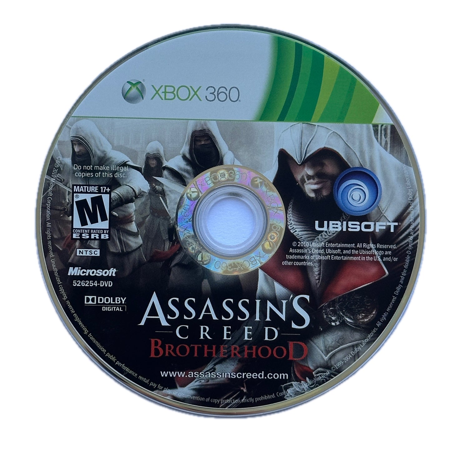 Assassins Creed Brotherhood Xbox 360 Loose Disc