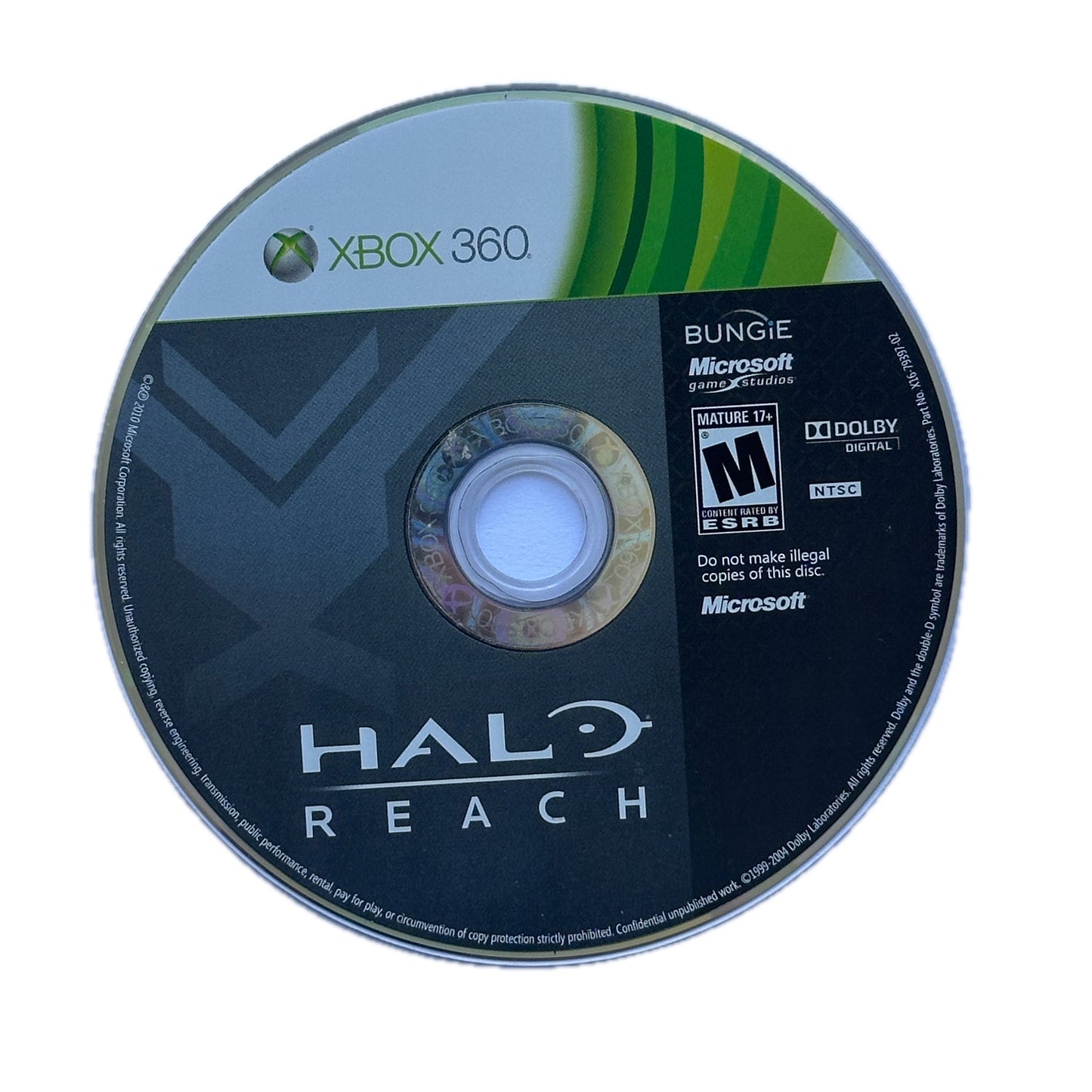 Halo Reach Xbox 360 Loose Disc