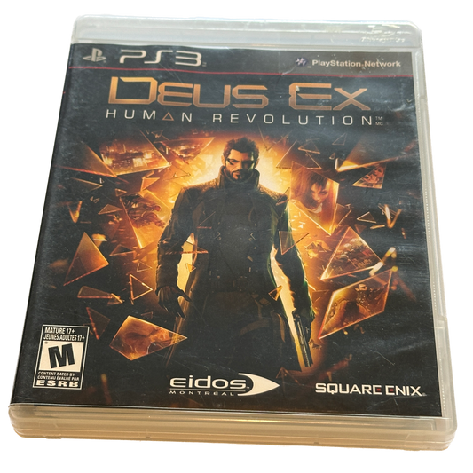 Deus Ex Human Revolution Sony PS3 Playstation 3 Complete in Box
