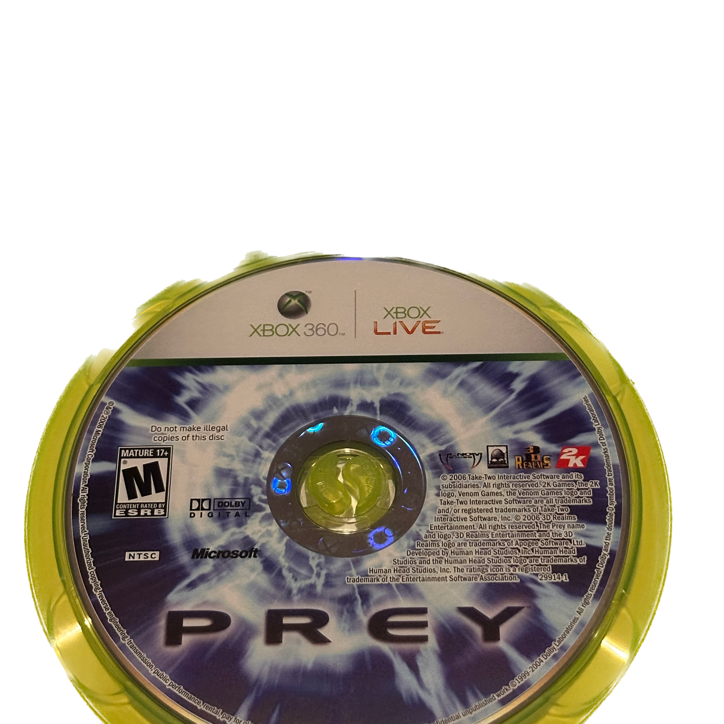 Prey Xbox 360 Complete in Box