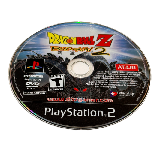 Dragon Ball Z Budokai 2 Sony PS2 Playstation 2 Loose Disc Only
