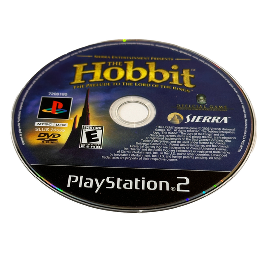 The Hobbit The Prelude To The Lord of The Rings Sony PS2 Playstation 2 Loose Disc