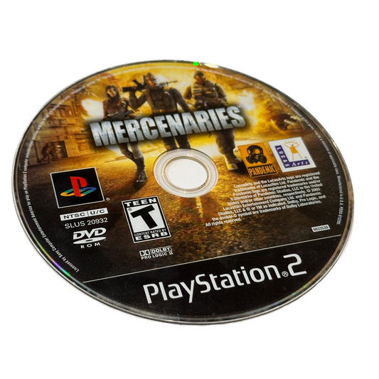 Mercenaries Sony PS2 Playstation 2 Loose Disc