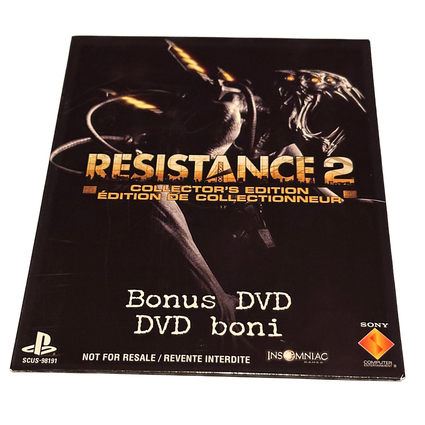 Resistance 2 Collectors Bonus DVD Edition Sony PS3 Playstation 3 Complete in Box