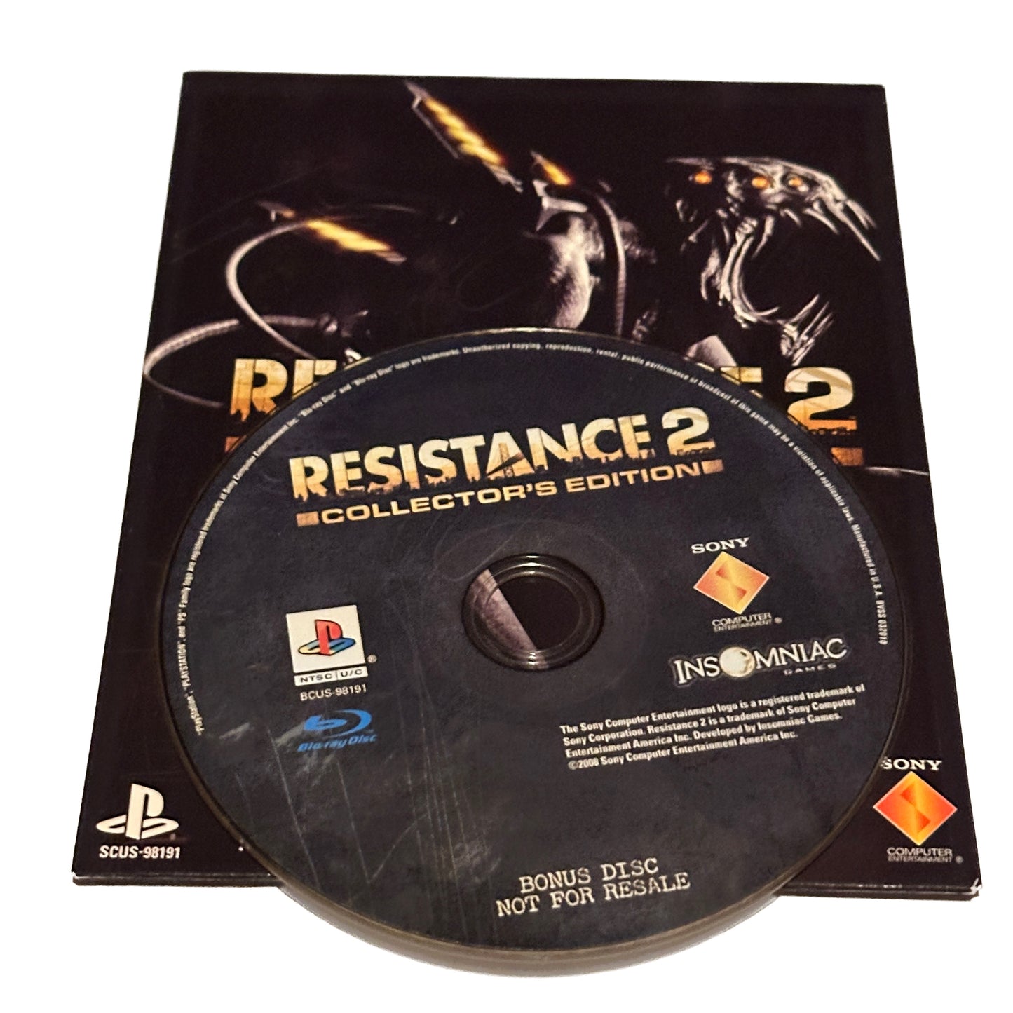 Resistance 2 Collectors Bonus DVD Edition Sony PS3 Playstation 3 Complete in Box
