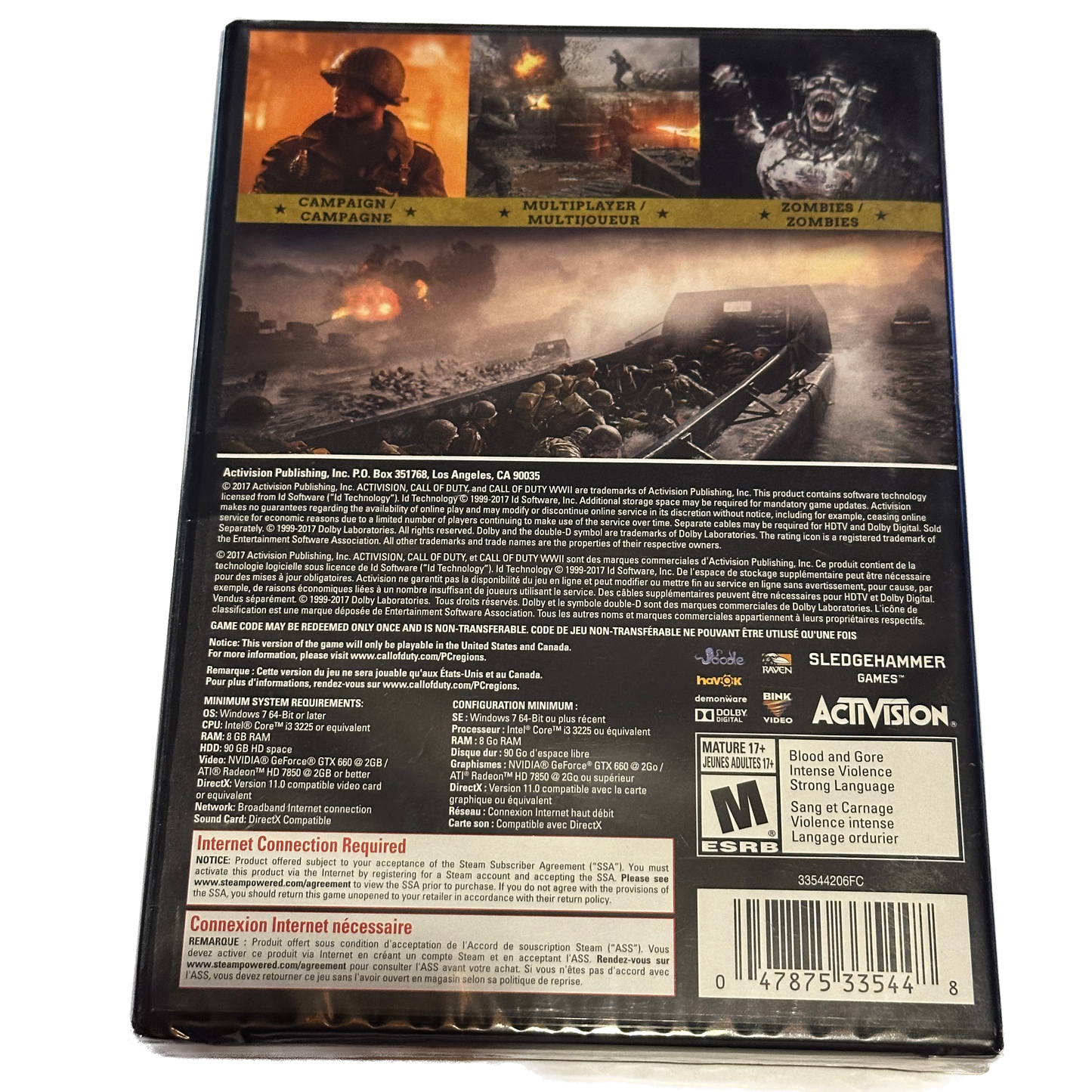 Call of Duty WWII PC Digital Game Factory Sealed